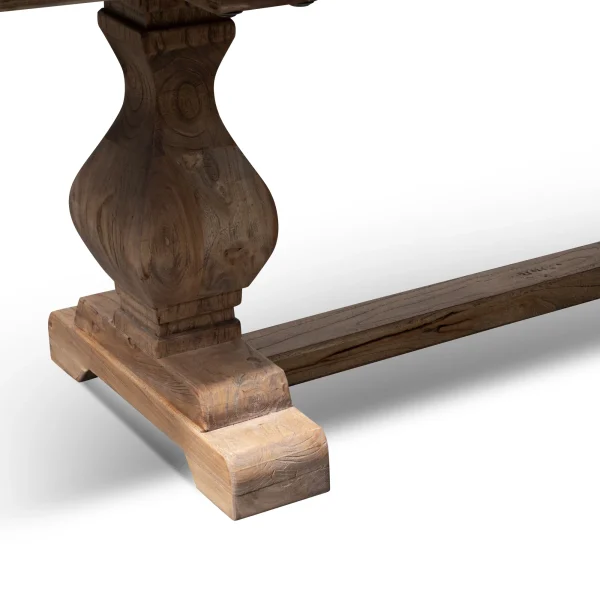CHLOE Reclaimed ELM Wood Bench - 2.4m Natural - Image 3