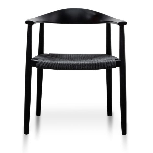 ELLA Elbow Chair - Black (Set of 2) - Image 2