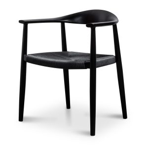 ELLA Elbow Chair - Black (Set of 2)