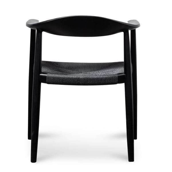 ELLA Elbow Chair - Black (Set of 2) - Image 4