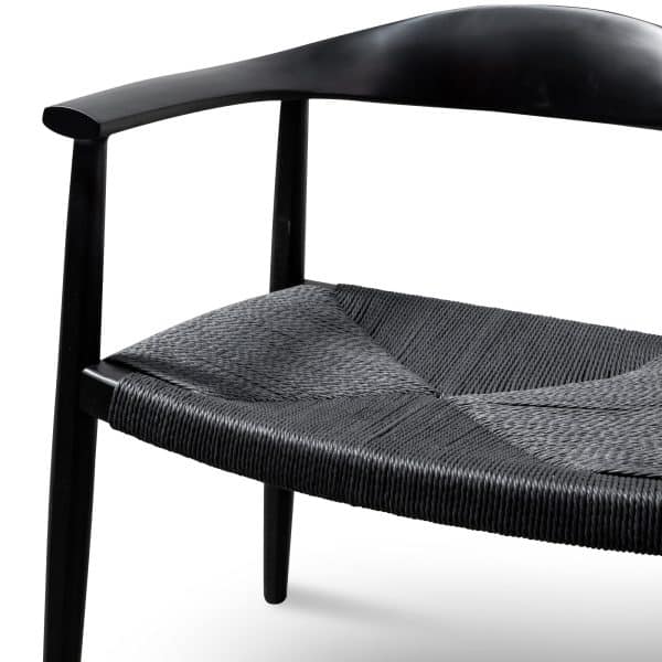 ELLA Elbow Chair - Black (Set of 2) - Image 5