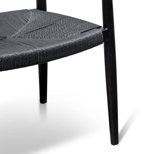 ELLA Elbow Chair - Black (Set of 2) - Image 6