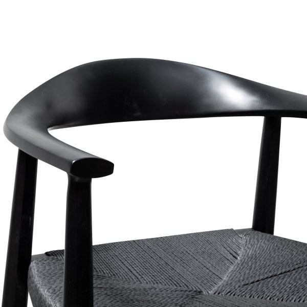 ELLA Elbow Chair - Black (Set of 2) - Image 8