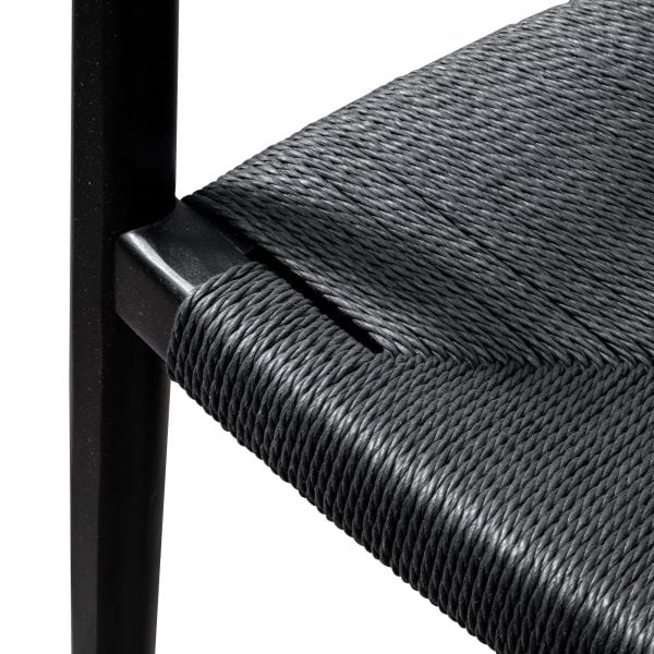 ELLA Elbow Chair - Black (Set of 2) - Image 10