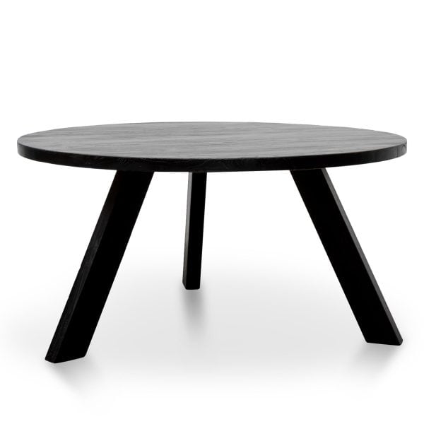 MELISSA Reclaimed Elm Dining Table - 1.5m Black