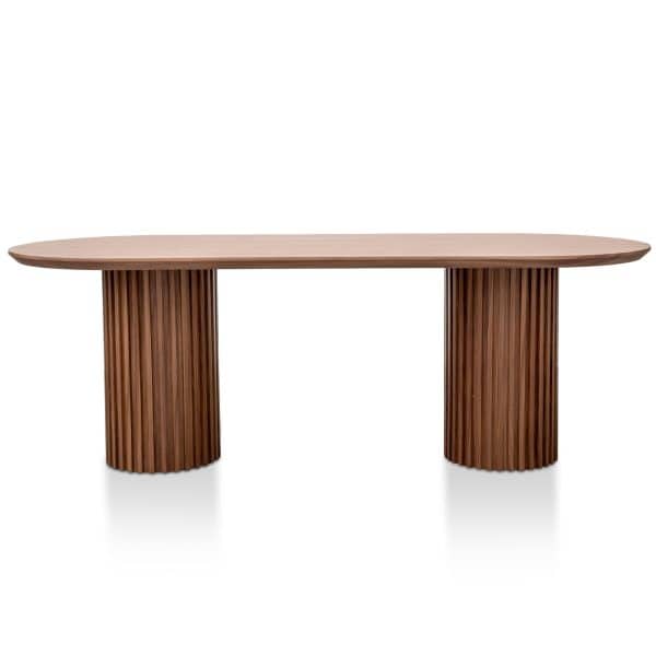 MARCELLE Round Dining Table - 2.2m Natural - Image 3