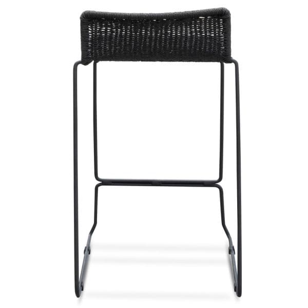 ELISE Bar Stool - 65cm Black - Image 5