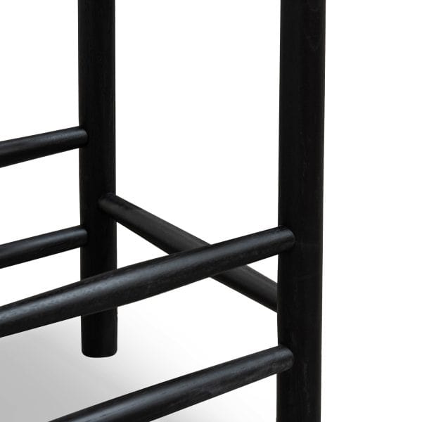 CELINE Oak Bar Stool - 65cm Black - Image 6