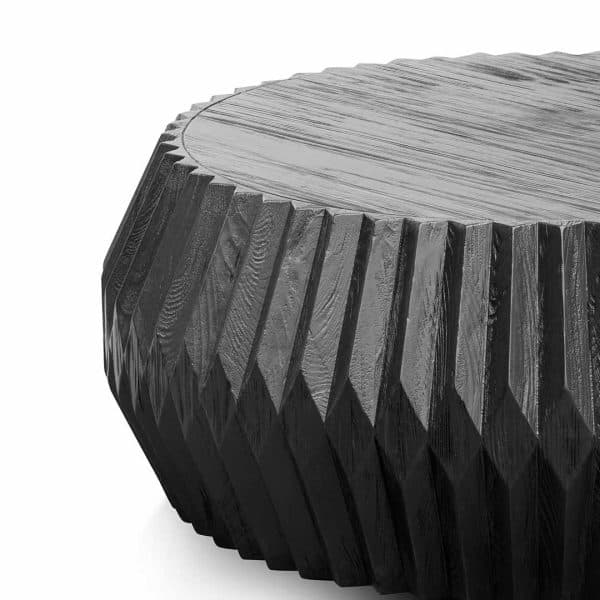 KALI Recycled Fir Solid Wood Coffee Table - 90cm - Image 3