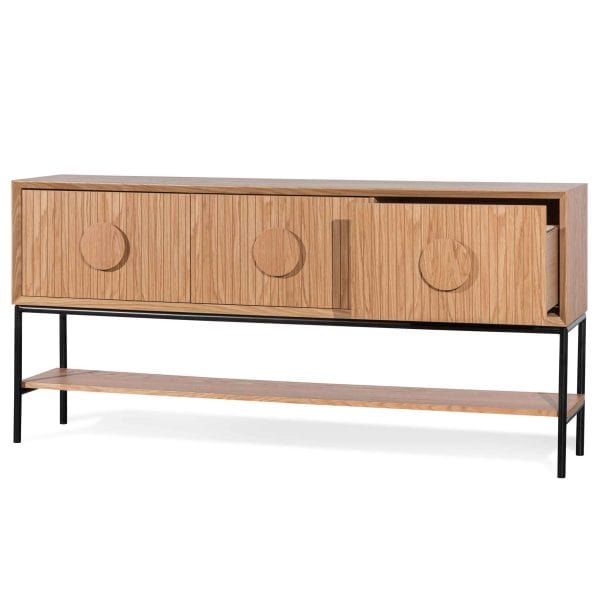SHILOH Oak Veneer Console Table - 1.8m - Image 5