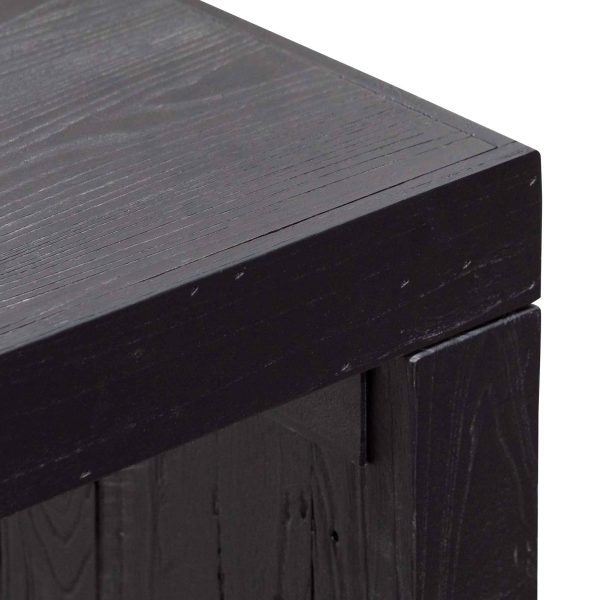 KIRAN Recycled Elm Console Table - 1.8m Black (28th of October, 2024) - Image 2