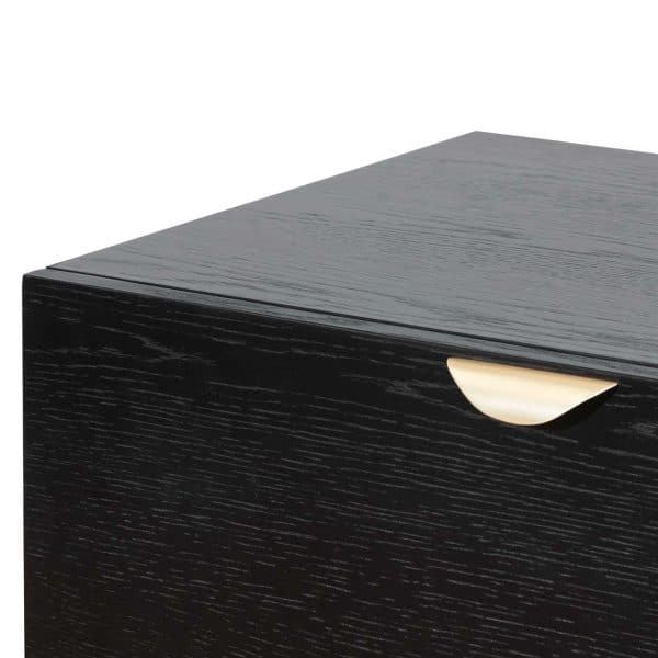 AMELIA Wooden Sideboard - 1.75m Black - Image 8