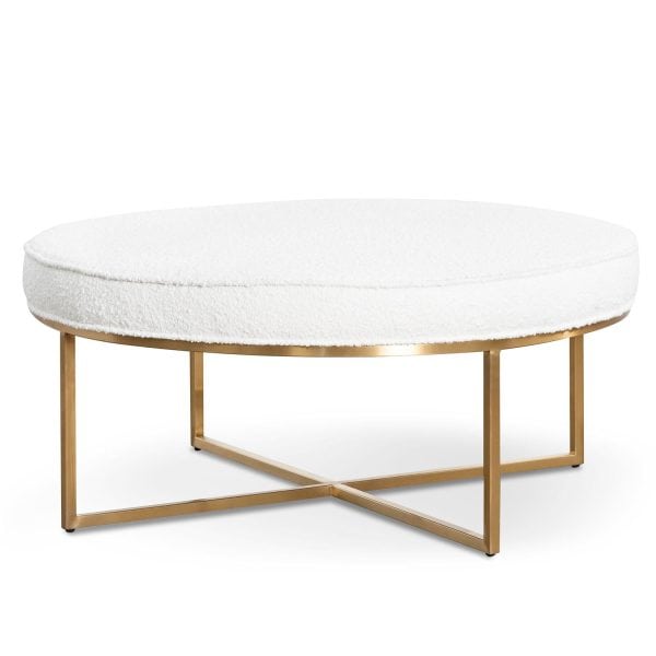 FREDDY Boucle Ottoman - 1m Ivory White