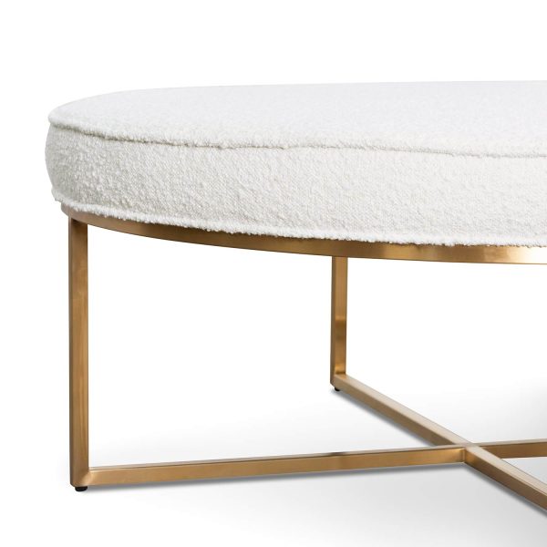 FREDDY Boucle Ottoman - 1m Ivory White - Image 2
