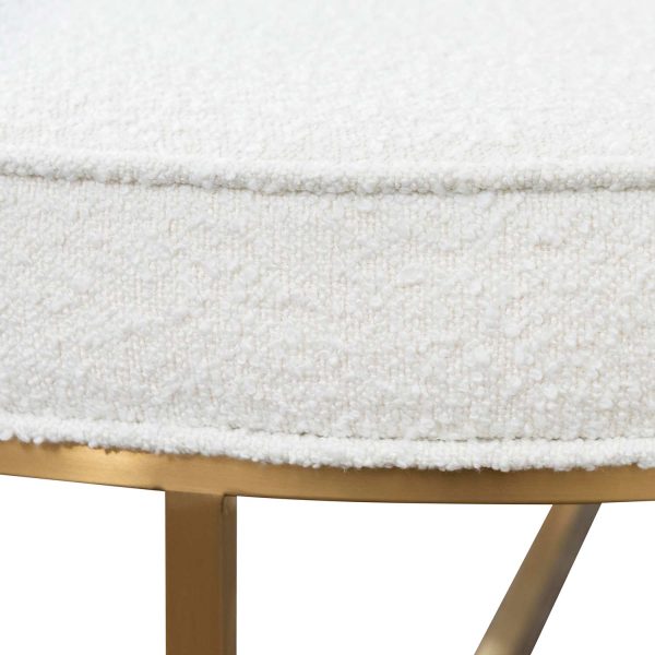 FREDDY Boucle Ottoman - 1m Ivory White - Image 3