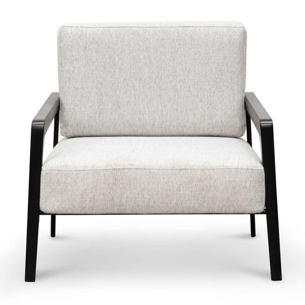 ALPHONSE Fabric Lounge Chair - Silver Grey (ETA 6th of January, 2025) - Image 2