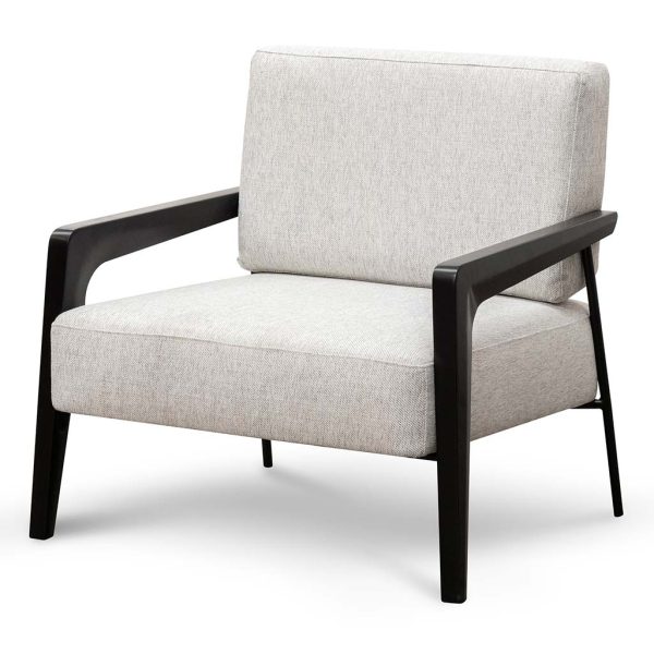ALPHONSE Fabric Lounge Chair - Silver Grey (ETA 6th of January, 2025)