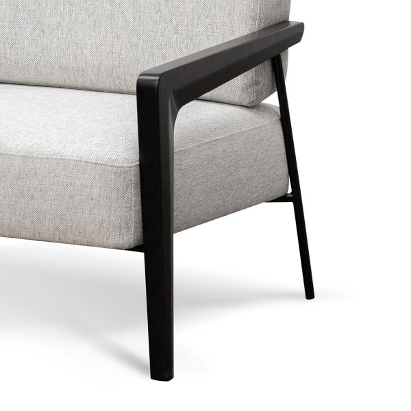 ALPHONSE Fabric Lounge Chair - Silver Grey (ETA 6th of January, 2025) - Image 9