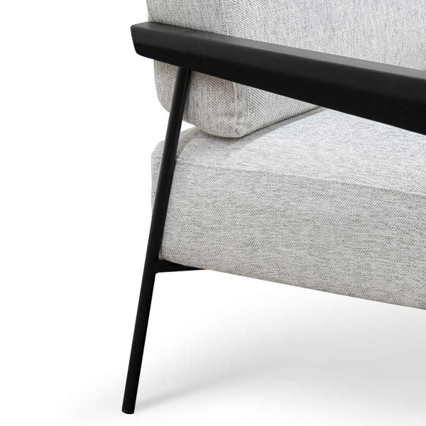 ALPHONSE Fabric Lounge Chair - Silver Grey (ETA 6th of January, 2025) - Image 10