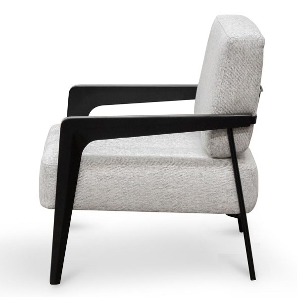 ALPHONSE Fabric Lounge Chair - Silver Grey (ETA 6th of January, 2025) - Image 3