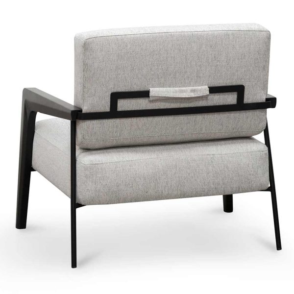 ALPHONSE Fabric Lounge Chair - Silver Grey (ETA 6th of January, 2025) - Image 4