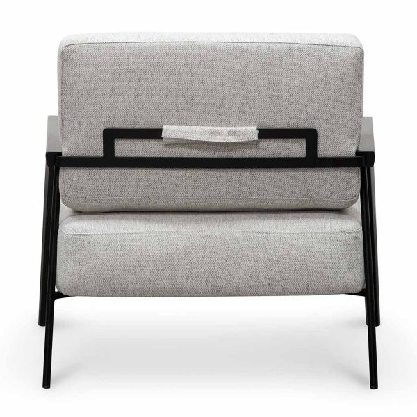 ALPHONSE Fabric Lounge Chair - Silver Grey (ETA 6th of January, 2025) - Image 5