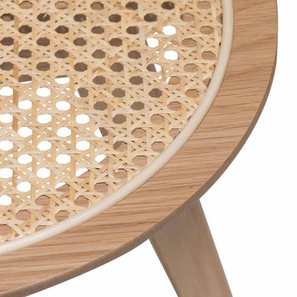 LIEF Nested Side Table - Natural with Rattan Top - Image 7