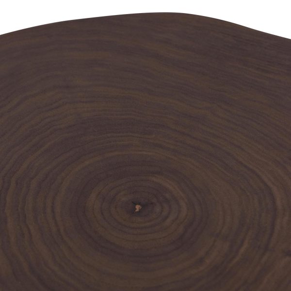GUDRUN Side Table - Walnut Top and Black Leg - Image 4