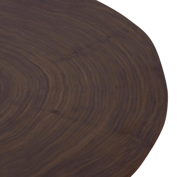 GUDRUN Side Table - Walnut Top and Black Leg - Image 6