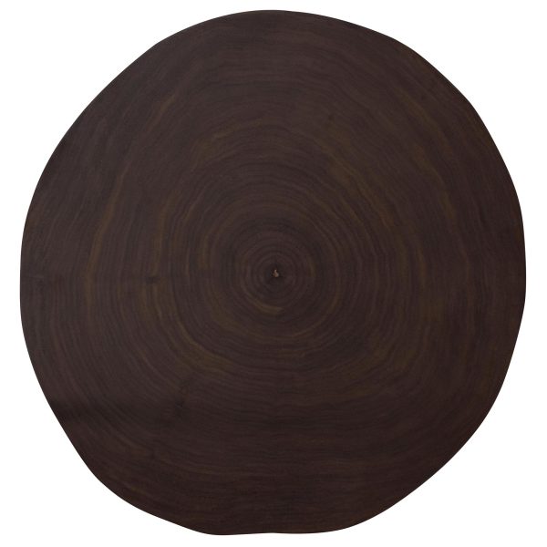 GUDRUN Side Table - Walnut Top and Black Leg - Image 7