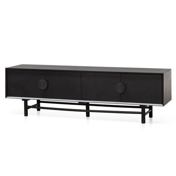 SUSAN Wooden TV Entertainment Unit - 1.8m Black
