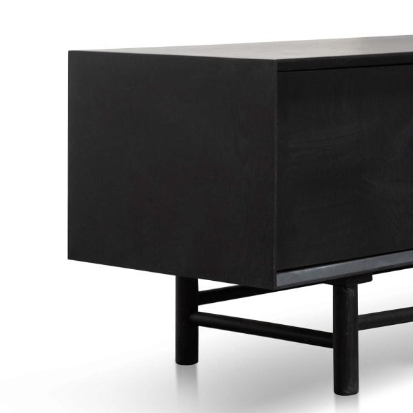 SUSAN Wooden TV Entertainment Unit - 1.8m Black - Image 6