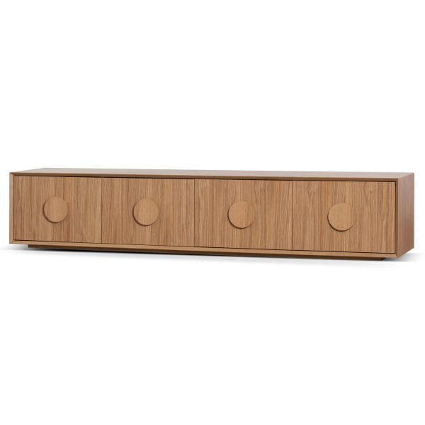TED Wooden Entertainment TV Unit -2.3m Natural
