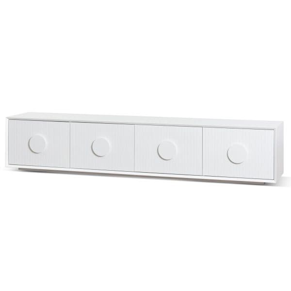 TED Wooden Entertainment TV Unit -2.3m White