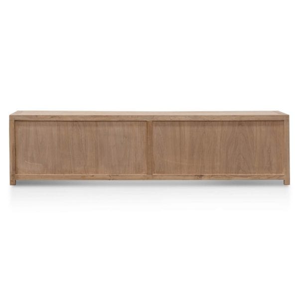 CINZIA TV Entertainment Unit - 2m Natural with Rattan Doors - Image 7