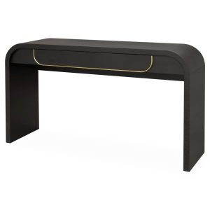 COSIMA Black Oak Veneer Console Table - 1.4m