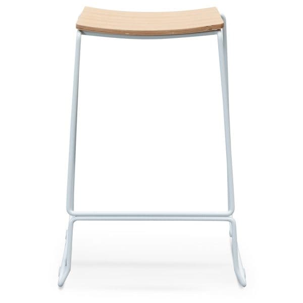 ANNIKA Bar Stool - Natural & White