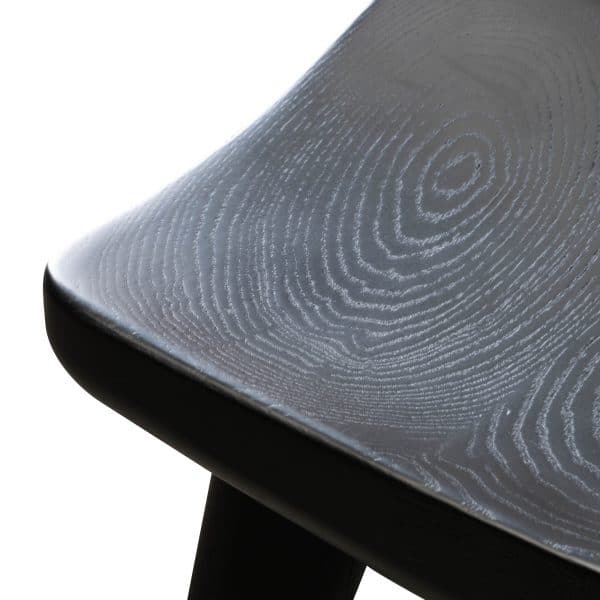 GIADA Wooden Bar Stool - Black (Set of 2) - Image 5