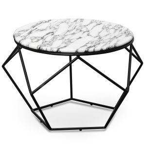 RAPHAEL Round Marble Coffee Table - 72cm