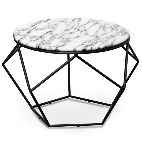 RAPHAEL Round Marble Coffee Table - 72cm