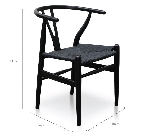 SIGNE Cord Dining Chair - Black (Set of 2) - Image 10