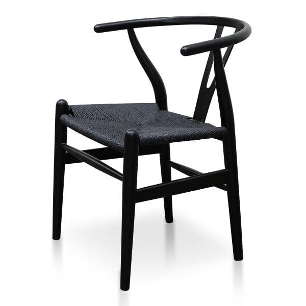 SIGNE Cord Dining Chair - Black (Set of 2)