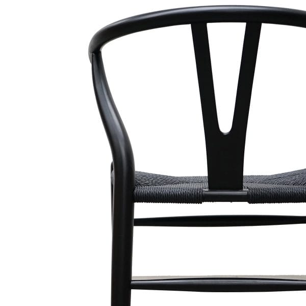 SIGNE Cord Dining Chair - Black (Set of 2) - Image 4