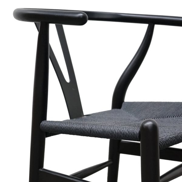 SIGNE Cord Dining Chair - Black (Set of 2) - Image 6