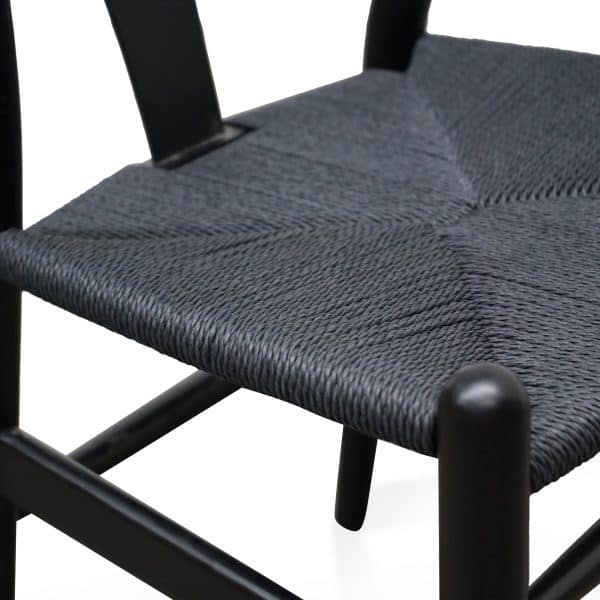SIGNE Cord Dining Chair - Black (Set of 2) - Image 7