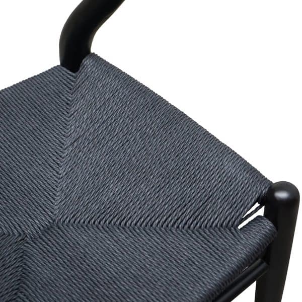 SIGNE Cord Dining Chair - Black (Set of 2) - Image 9
