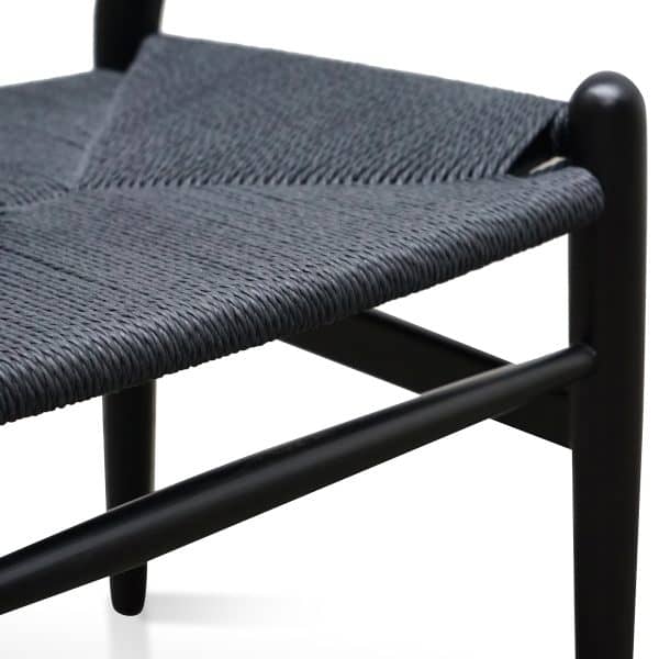 SIGNE Cord Dining Chair - Black (Set of 2) - Image 8