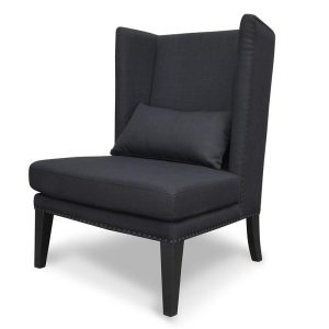 ALEXA Wingback Chair - Black