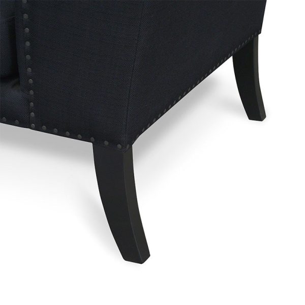 ALEXA Wingback Chair - Black - Image 5