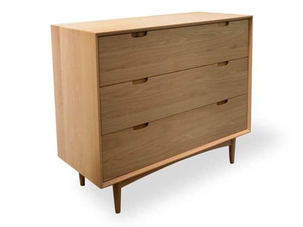 LIV Wooden 3 Drawer Dresser - Natural Oak - Image 6